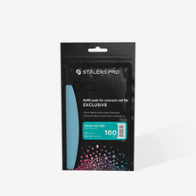 Load image into Gallery viewer, STALEKS PRO EXCLUSIVE 42 DISPOSABLE FILES FOR CRESCENT NAIL FILE 50 PCS DFEX-42, 100 grit