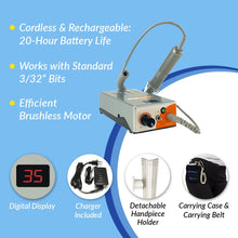 Load image into Gallery viewer, Medicool Pro Power 35K Portable Nail Drill