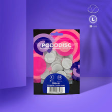 Load image into Gallery viewer, STALEKS PRO PODODISC DISPOSABLE DISC L 25 MM FILES SPONGES FOR PEDICURE 25 PCS PDFB-25
