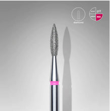 Load image into Gallery viewer, STALEKS DIAMOND NAIL DRILL BIT FA11 POINTED "FLAME" 1 PCS SET