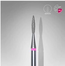 Load image into Gallery viewer, STALEKS DIAMOND NAIL DRILL BIT FA11 POINTED "FLAME" 1 PCS SET