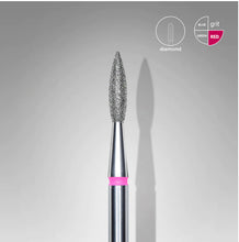 Load image into Gallery viewer, STALEKS DIAMOND NAIL DRILL BIT FA11 POINTED &quot;FLAME&quot; 1 PCS SET
